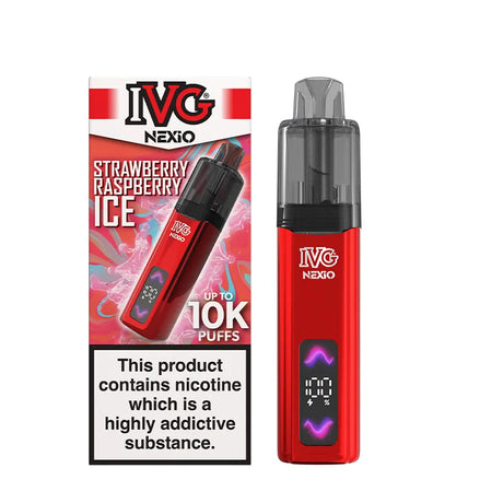 Strawberry Raspberry Ice IVG Nexio Prefilled Pod Kit Vape Universe
