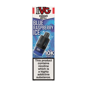 Blue Raspberry Ice IVG Nexio Refill Pods Vape Universe
