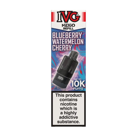 Blueberry Watermelon Cherry IVG Nexio Refill Pods Vape Universe
