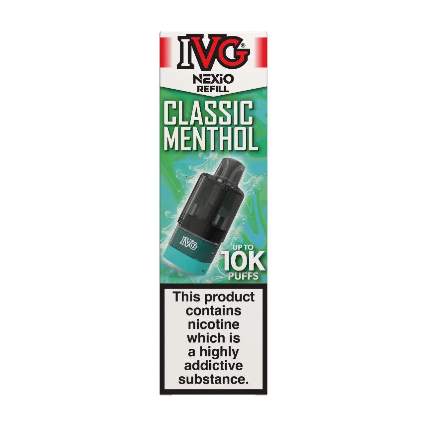 Classic Menthol IVG Nexio Refill Pods Vape Universe

