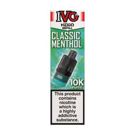 Classic Menthol IVG Nexio Refill Pods Vape Universe
