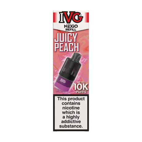 Juicy Peach IVG Nexio Refill Pods Vape Universe
