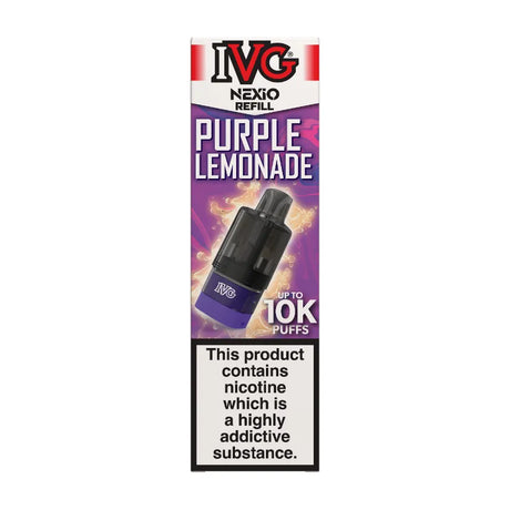 Purple Lemonade IVG Nexio Refill Pods Vape Universe
