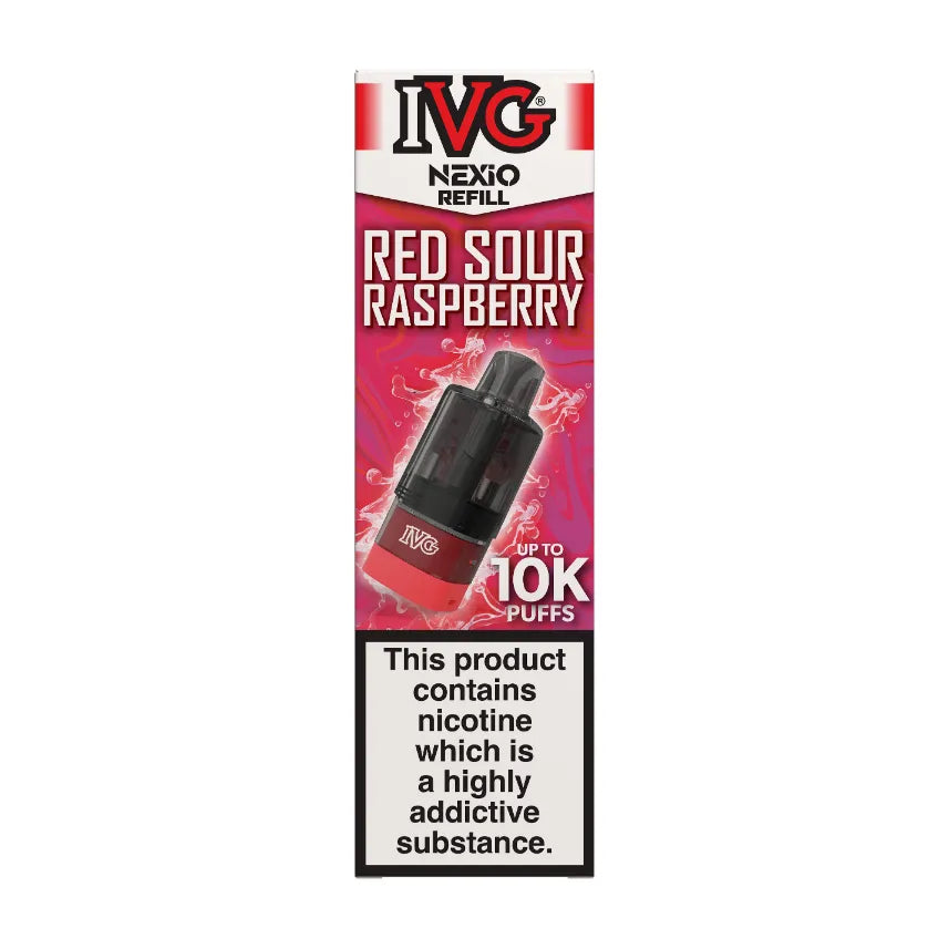 Red Sour Raspberry IVG Nexio Refill Pods Vape Universe
