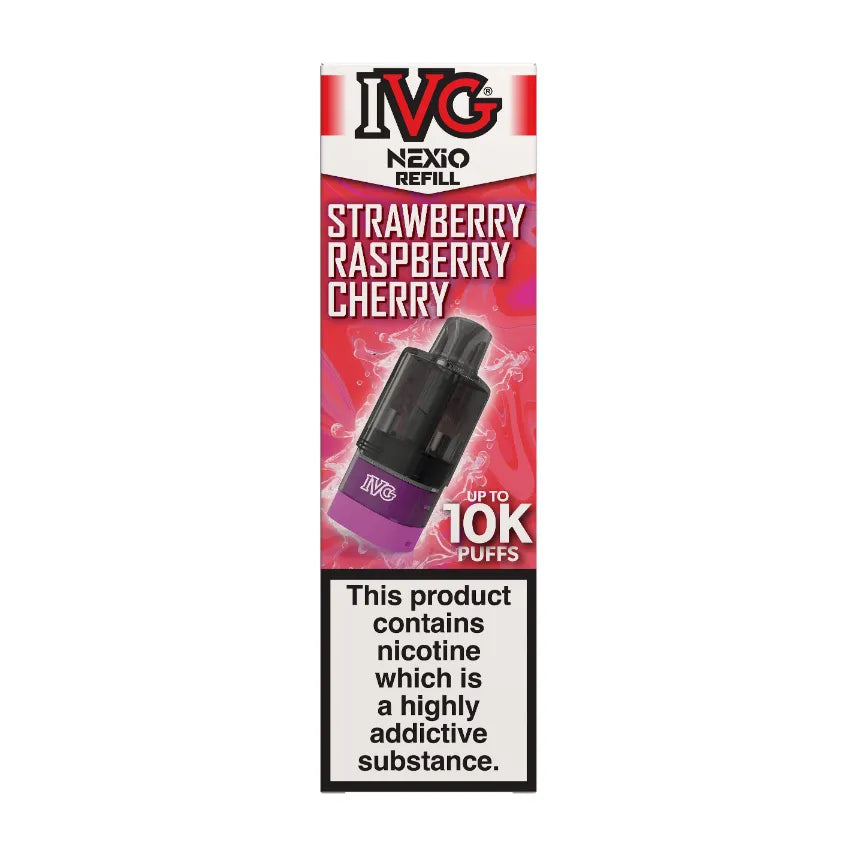 Strawberry Raspberry Cherry IVG Nexio Refill Pods Vape Universe
