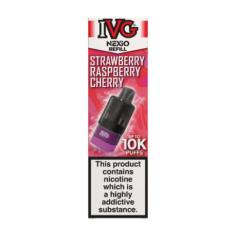 Strawberry Raspberry Cherry IVG Nexio Refill Pods Vape Universe
