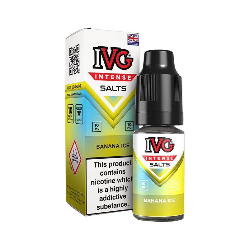IVG Intense Banana Ice Nic Salt E-liquid 10ml
