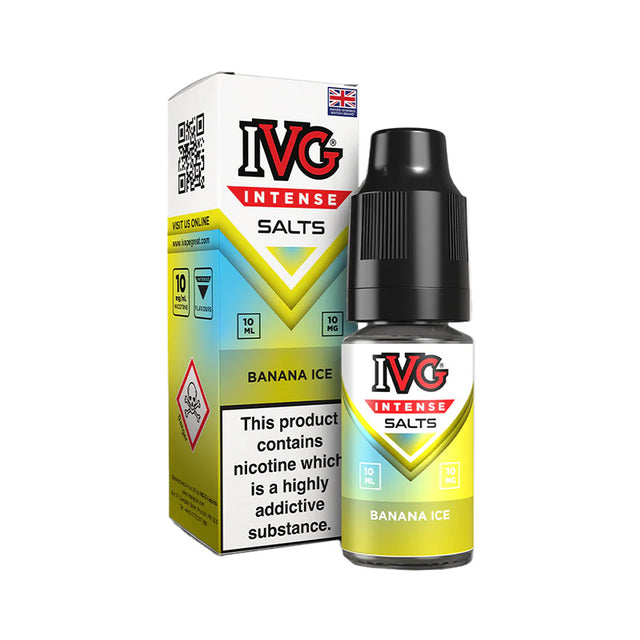 IVG Intense Banana Ice Nic Salt E-liquid 10ml