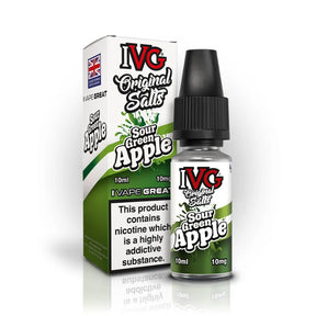 IVG Original Salt Sour Green Apple 10mg Nic Salt -Vape Universe