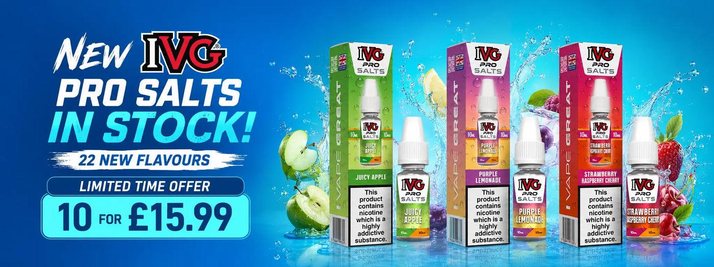 IVG Pro Salts Banner Desktop View