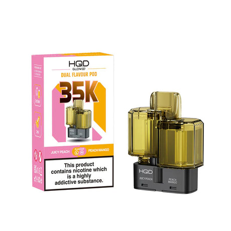 Juicy Peach / Peach Mango HQD Glow Air 35K Refill Pack
