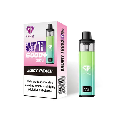 Juicy Peach Crystal Galaxy Focus 1 6000 Prefilled Pod Kit
