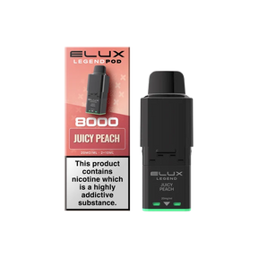 Juicy Peach Elux Legend 8000 Refill Pods – Vape Universe