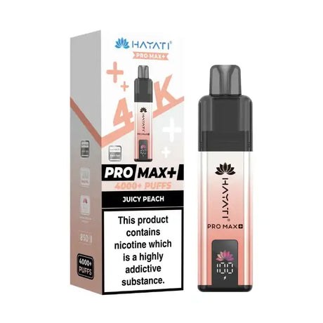 Juicy Peach Hayati Pro Max Plus 4K Prefilled Pod Kit