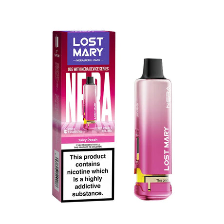 Juicy Peach Lost Mary Nera Fullview Refill Pack - Vape Universe
