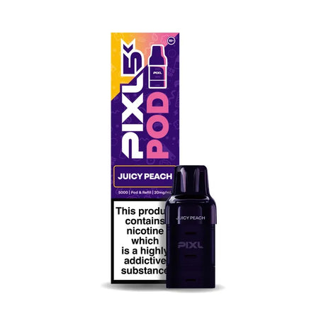 Juicy Peach Pixl 5K Refill Pods - Vape Universe