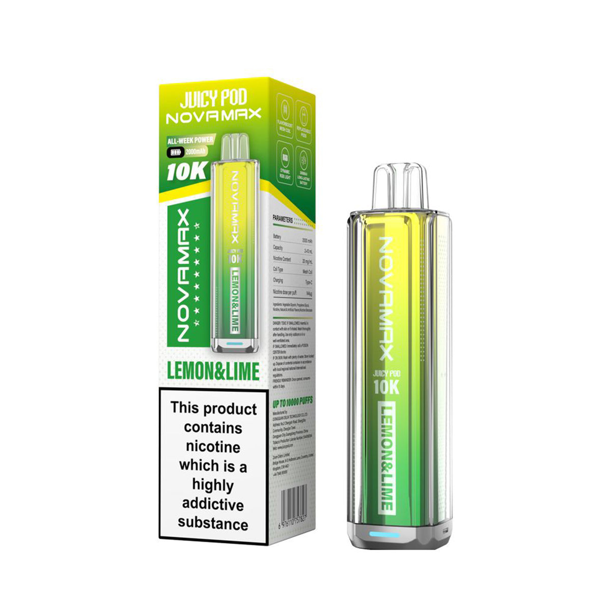 Juicy Pod Novamax 10K Prefilled Pod Kit