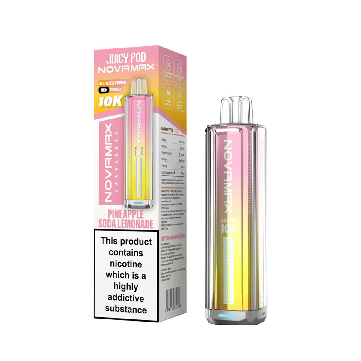 Juicy Pod Novamax 10K Prefilled Pod Kit