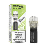 Kiwi-Passion-Fruit  SKE Crystal CL2000 Prefilled Pods -Vape Universe