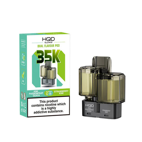 Kiwi Passionfruit Guava / Strawberry Kiwi HQD Glow Air 35K Refill Pack
