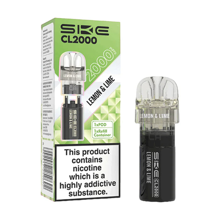 Lemon-Lime- SKE Crystal CL2000 Prefilled Pods -Vape Universe
