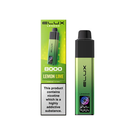 Lemon Lime Elux Legend 8000 Prefilled Pod Kit – Vape Universe