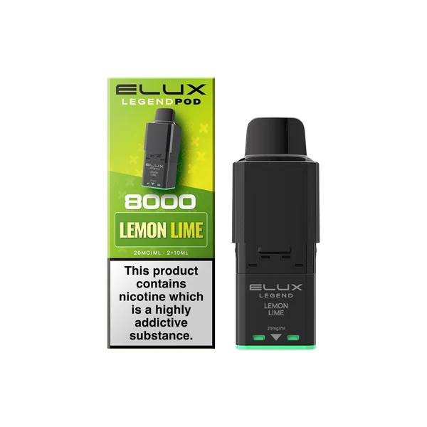 Lemon Lime Elux Legend 8000 Refill Pods – Vape Universe