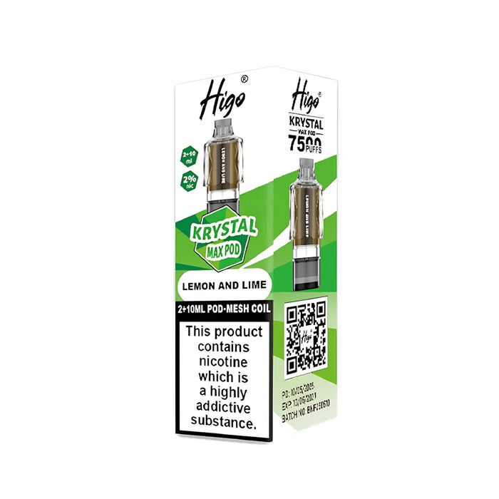 Lemon & Lime Higo Krystal Max 7500 Prefilled Pods