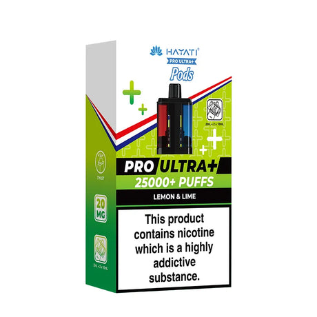 Lemon & Lime / Lemon & Blueberry Hayati Pro Ultra Plus 25K Refill Pods Vape Universe

