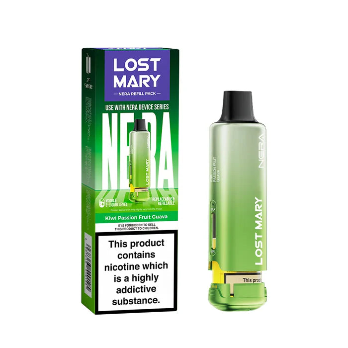 Lost Mary Fullview Kiwi Passion Fruit Guava refill pods