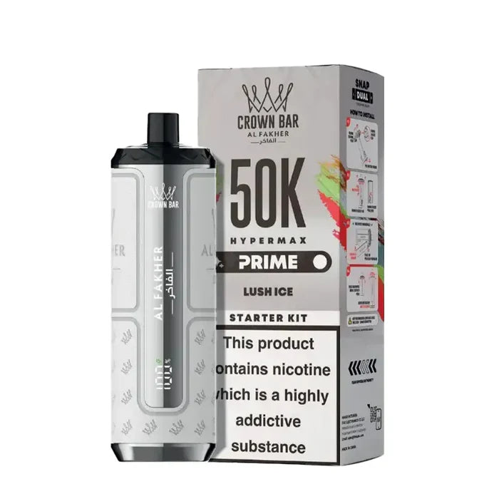 Lush ICE Al Fakhr Hypermax Prime 50K Pod Kit Vape Universe