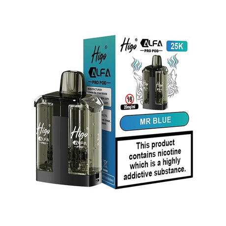 Higo Alfa Pro 25K Refill Pods Mr Blue