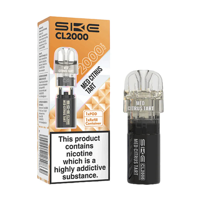Med-Citrus SKE Crystal CL2000 Prefilled Pods -Vape Universe