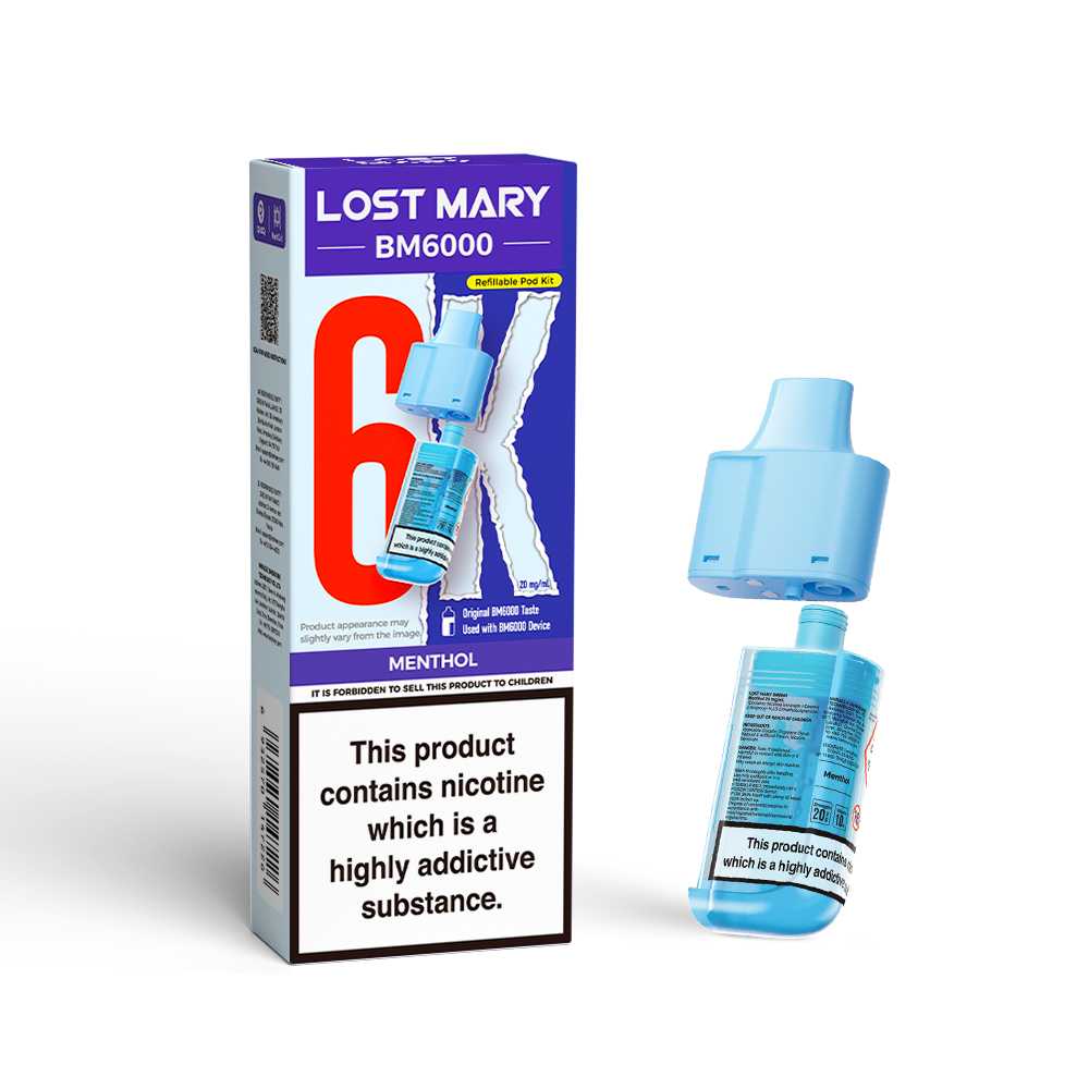 Menthol Lost Mary BM6000 Prefilled Pods