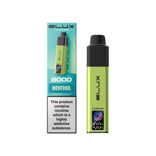 Menthol Elux Legend 8000 Prefilled Pod Kit – Vape Universe