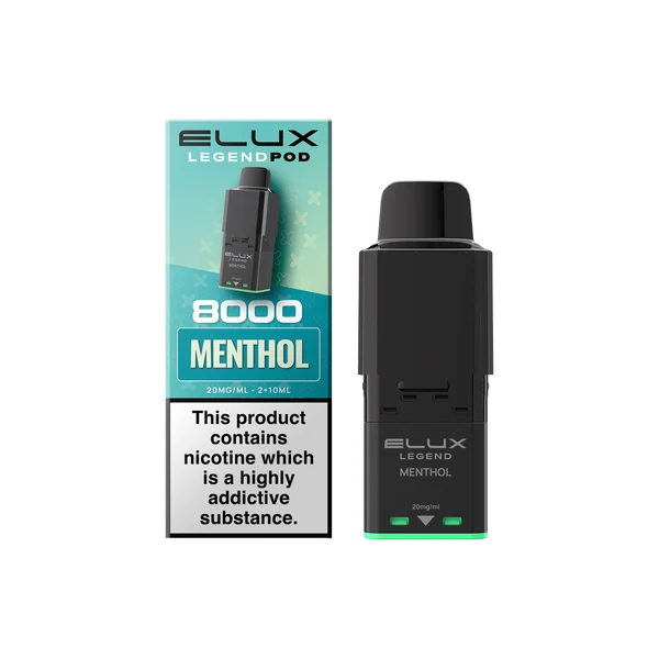 Menthol Elux Legend 8000 Refill Pods – Vape Universe