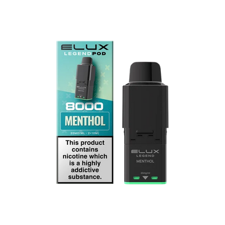 Menthol Elux Legend 8000 Refill Pods – Vape Universe