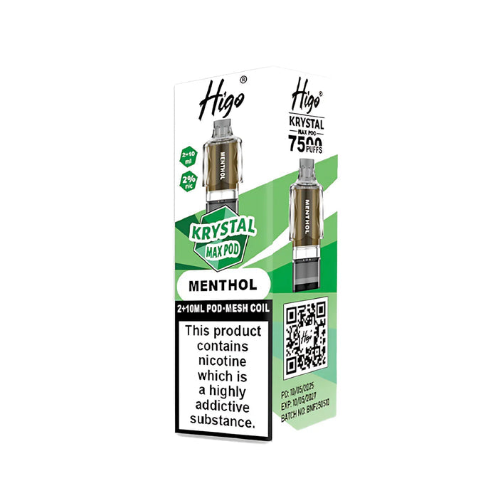Menthol Higo Krystal Max 7500 Prefilled Pods