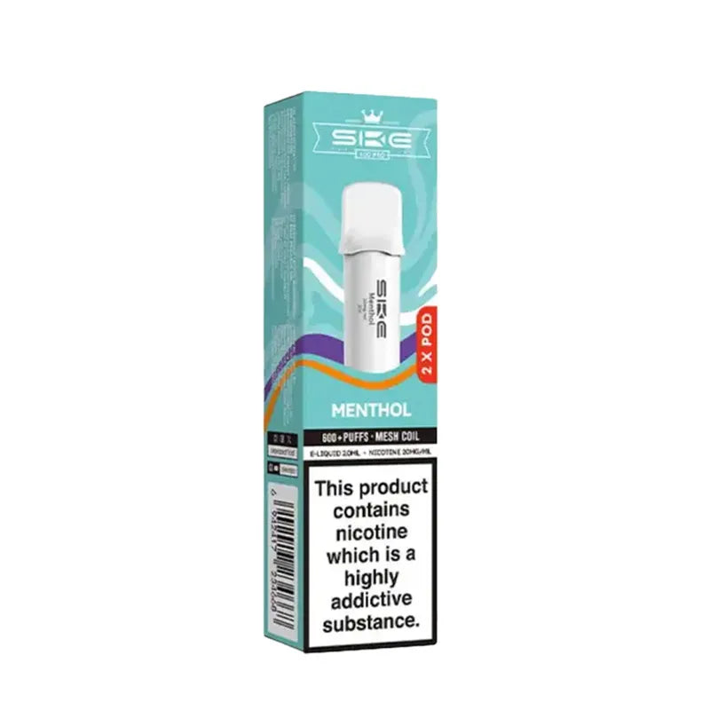 Menthol SKE Crystal Bar 600 Pro Prefilled Pods - Vape Universe