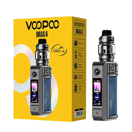 Voopoo Drag 6 Pod Vape Kit Metal Gray
