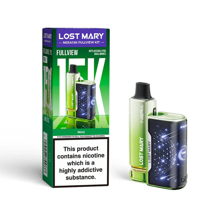 Mint Lost Mary Nera 15K Fullview Pod Kit - vape Universe