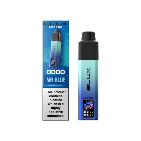 Mr Blue Elux Legend 8000 Prefilled Pod Kit – Vape Universe