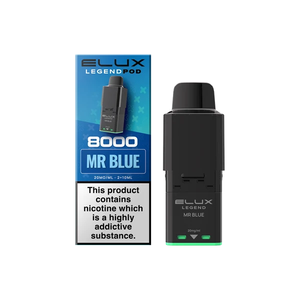 Mr Blue Elux Legend 8000 Refill Pods – Vape Universe