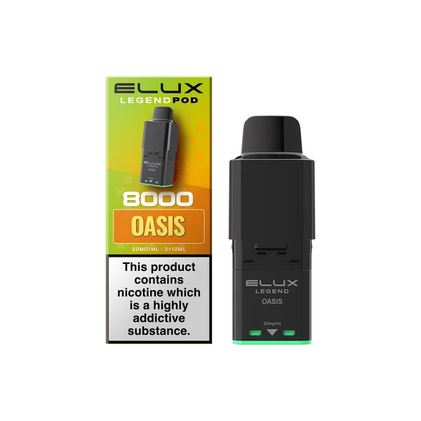 Oasis Elux Legend 8000 Refill Pods – Vape Universe