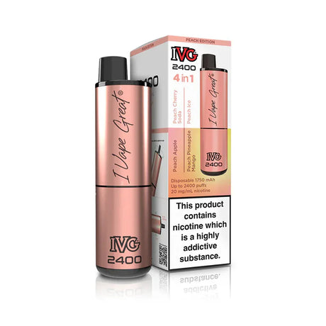 Peach Edition IVG 2400 Prefilled Pod Kit
