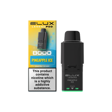 Pineapple Ice Elux Legend 8000 Refill Pods – Vape Universe