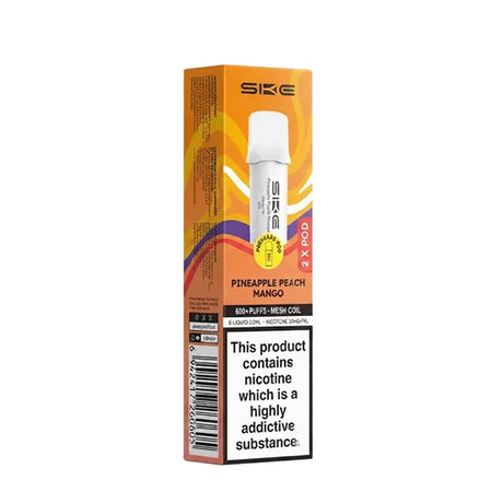 Pineapple Peach Mango SKE Crystal Bar 600 Pro Prefilled Pods - Vape Universe