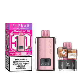 Pink Edition Elf Bar 4 in 1 Ultra Pod Kit - Vape Universe