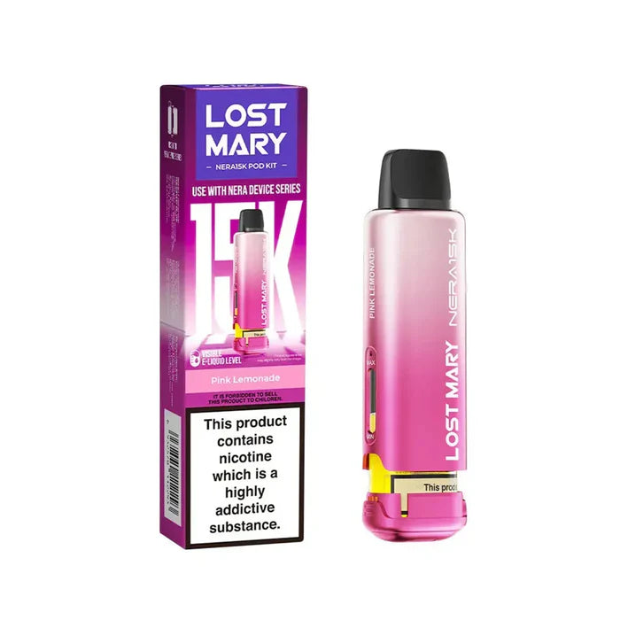 Pink Lemonade Lost Mary Nera Fullview Refill Pack - Vape Universe
