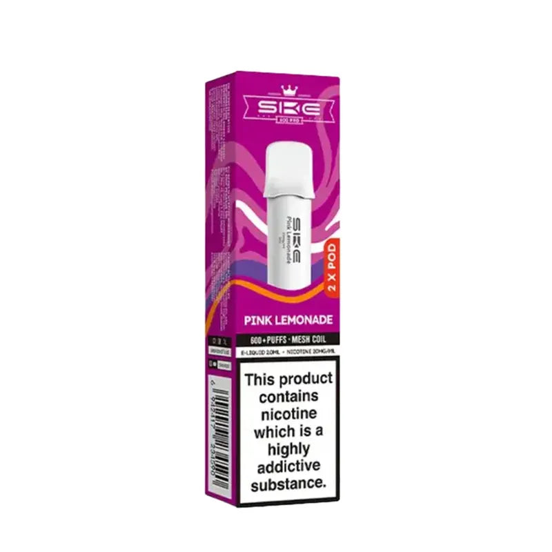Pink Lemonade SKE Crystal Bar 600 Pro Prefilled Pods - Vape Universe